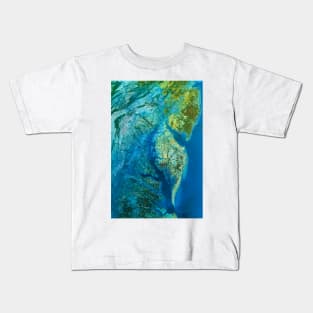 Infrared satellite image of Chesapeake Bay estuary (E552/0087) Kids T-Shirt